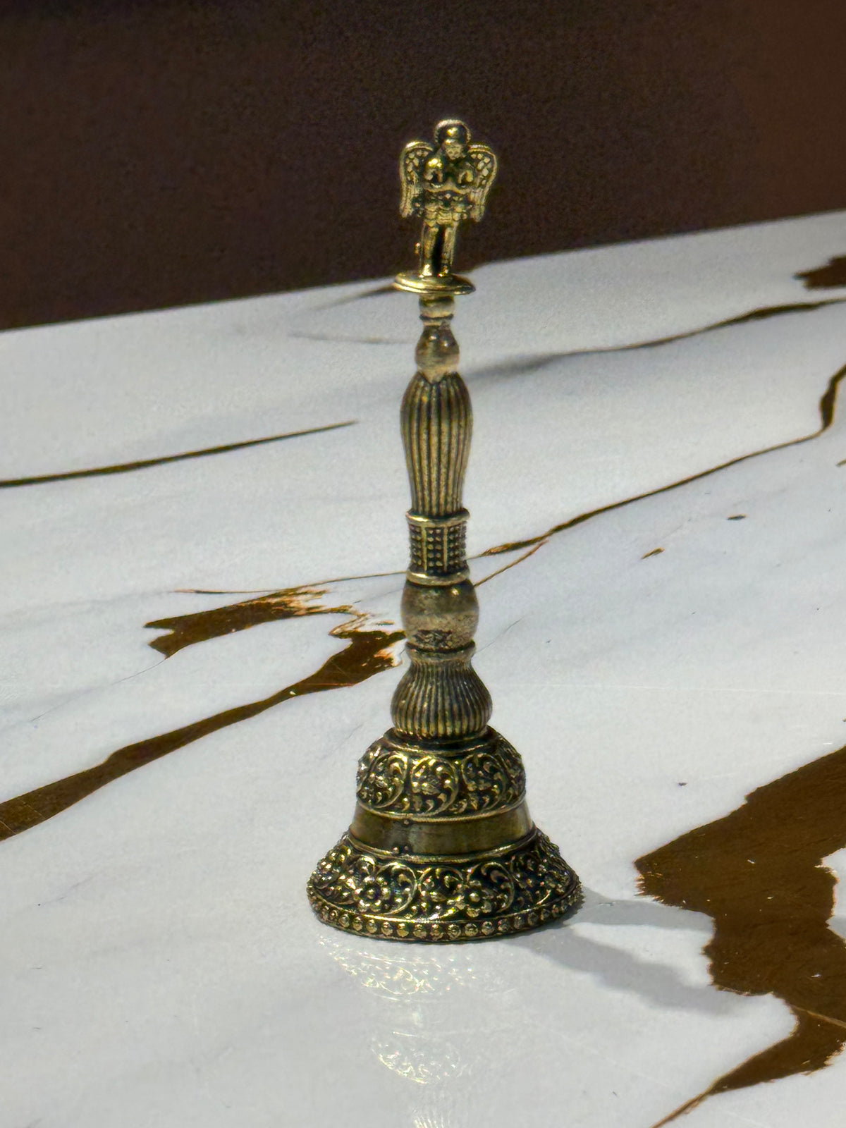 Garuda Bell - Ornate Brass Handbell