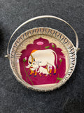 German Silver Round Tray 8 inch - Design A