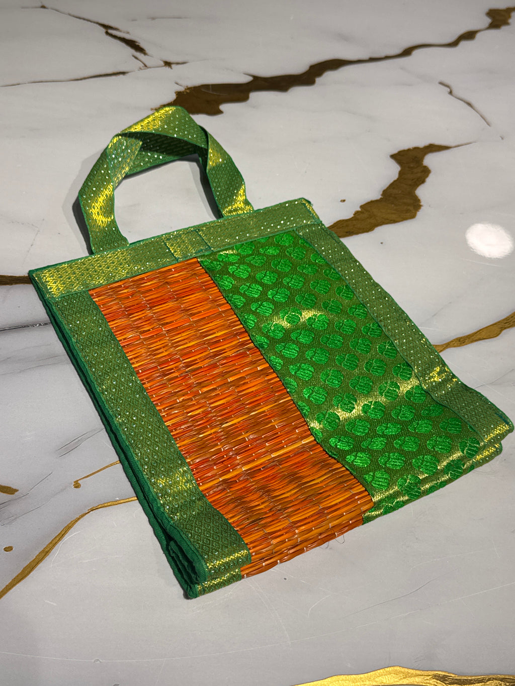 Thamboolam bag/Korai grass bag or woven mat return gift bag