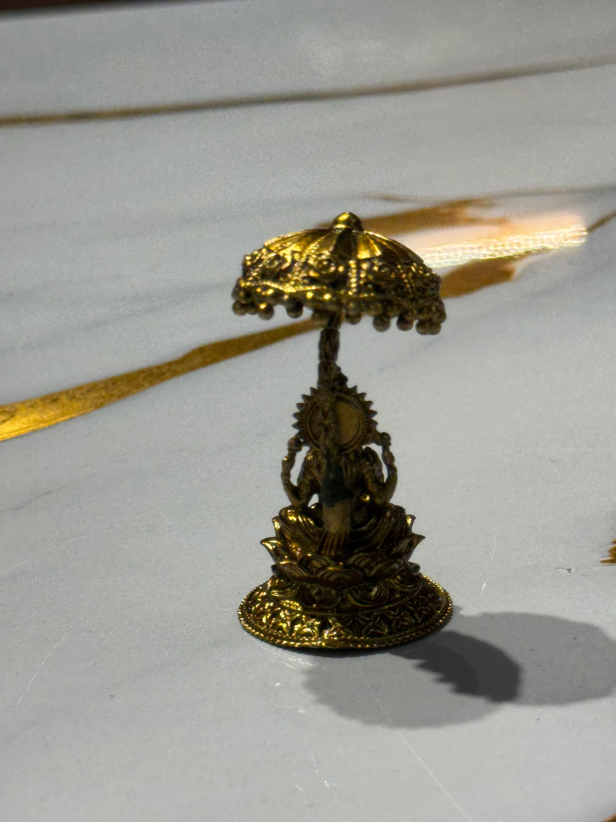 Lakshmi & Ganesh Umbrella Statue Set (Pair)