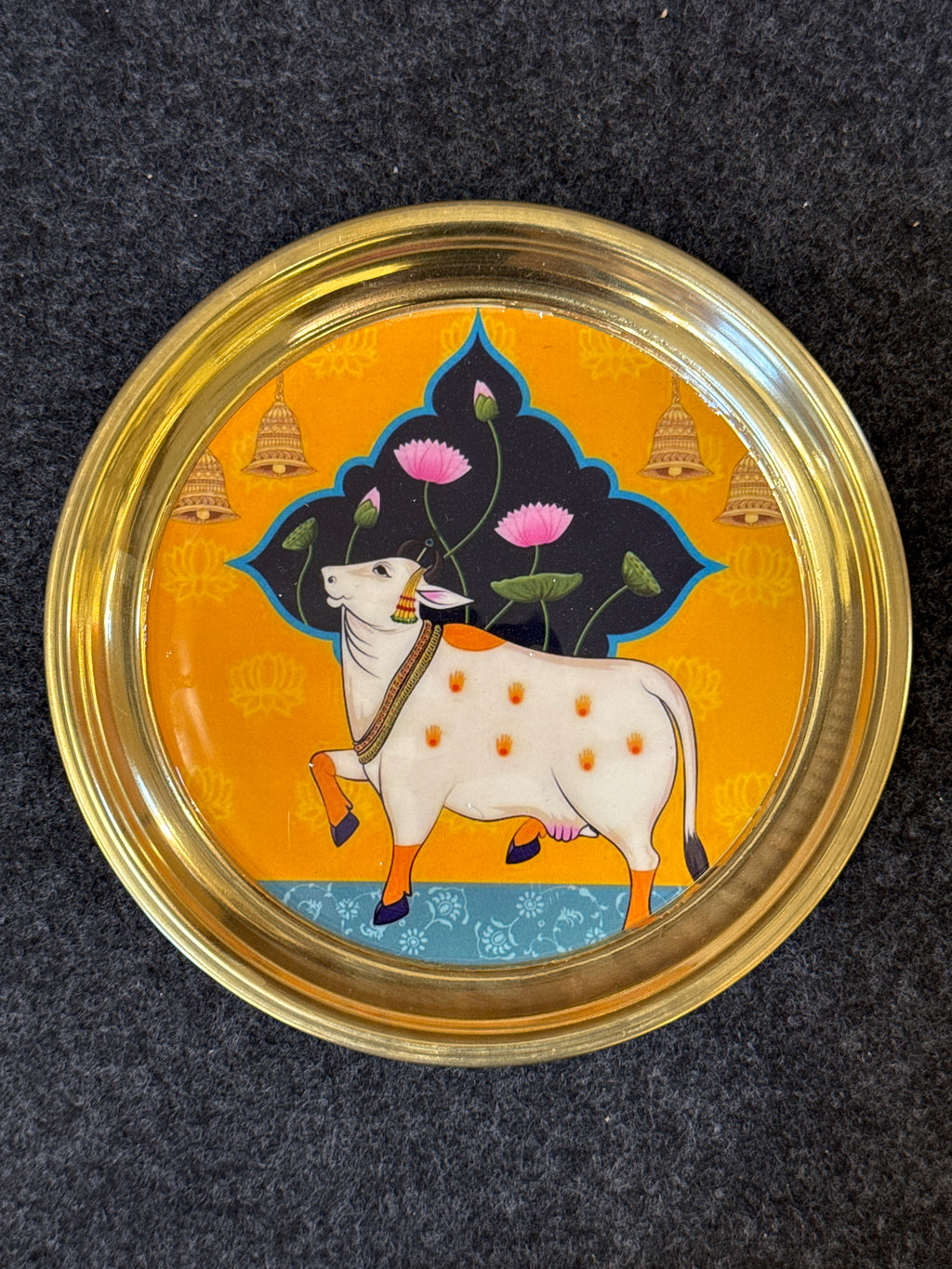 Brass Plate 8 inch - Design D
