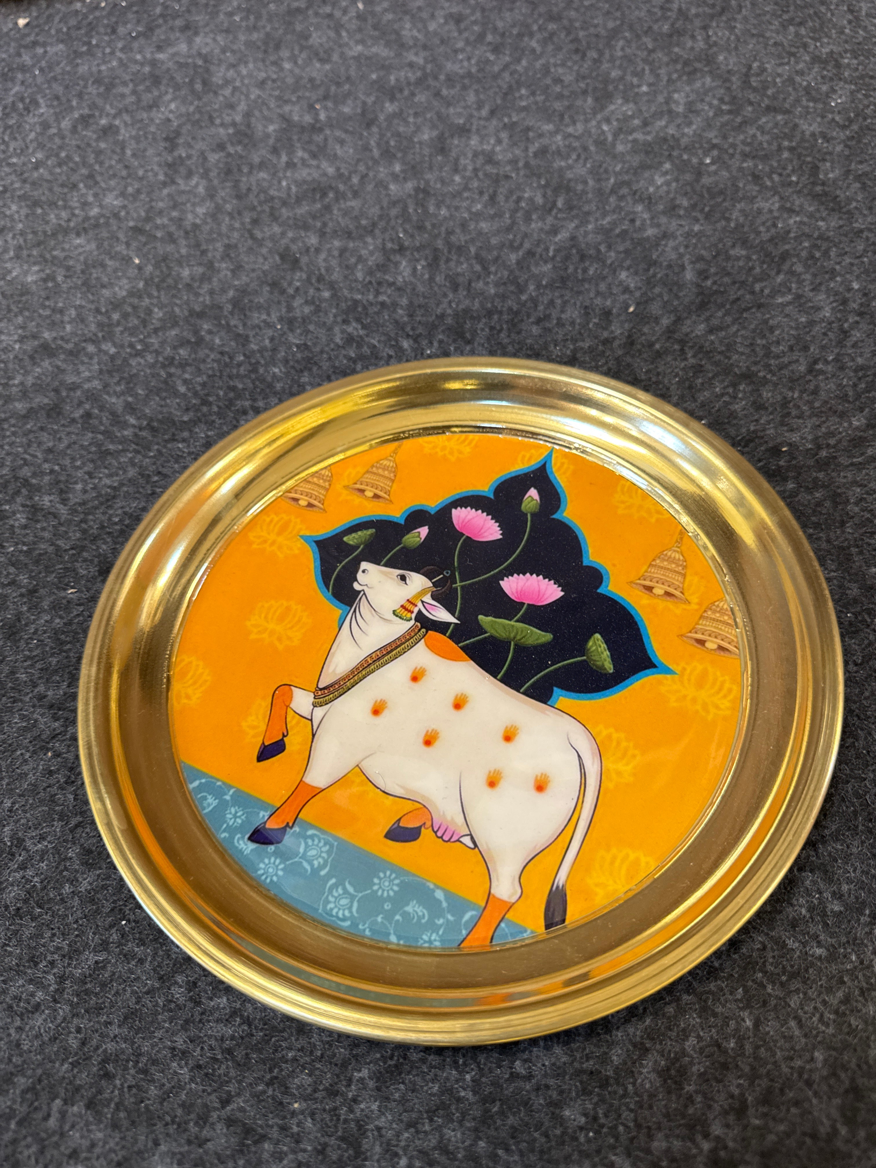 Brass Plate 8 inch - Design D