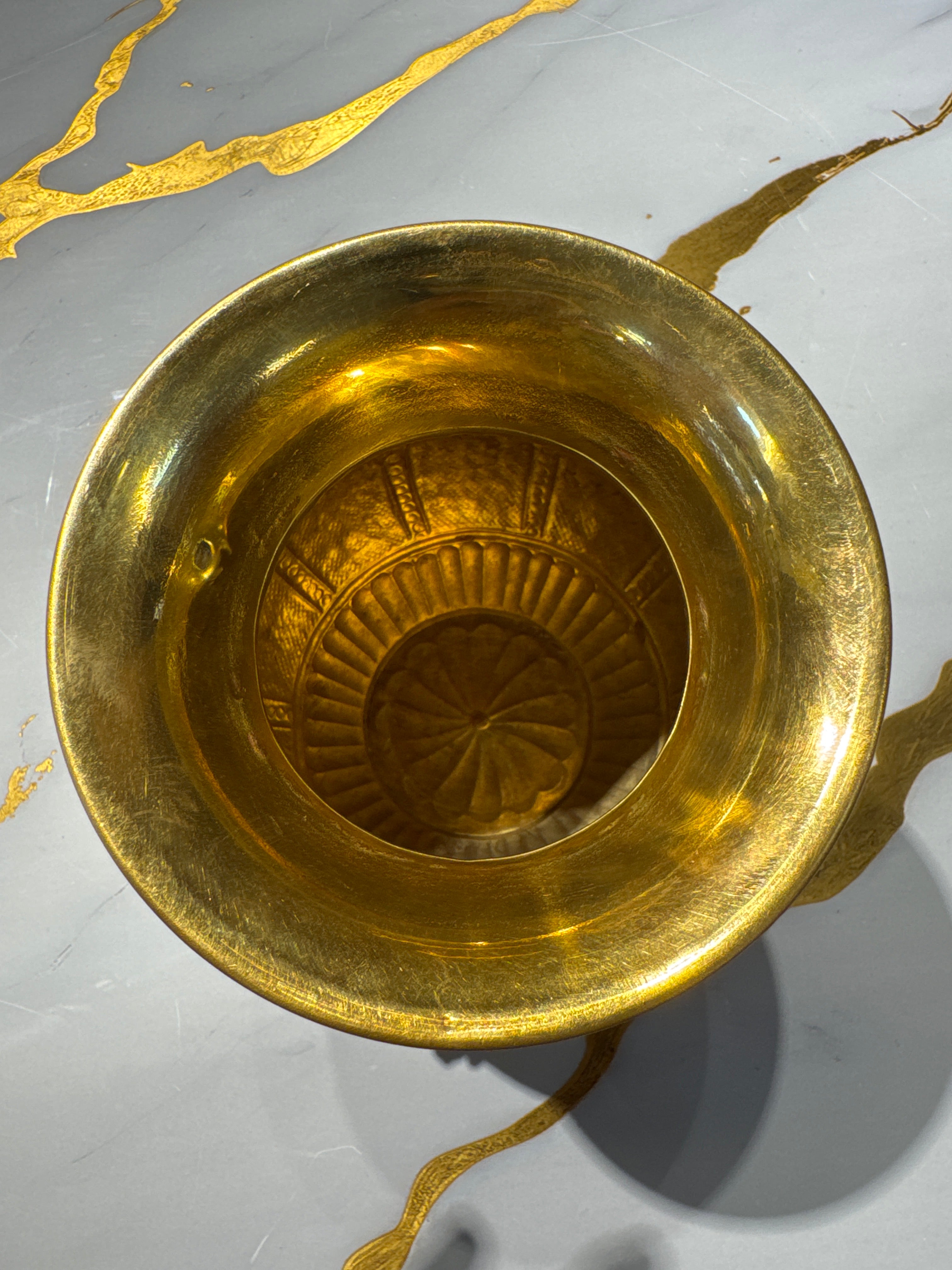 Handcrafted Brass Dasavatharam Kalasam / Engraved Temple Brass Pot