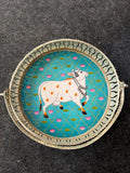 German Silver Round Tray 8 inch - Design I
