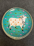 German Silver Round Tray 12 inch - Design I