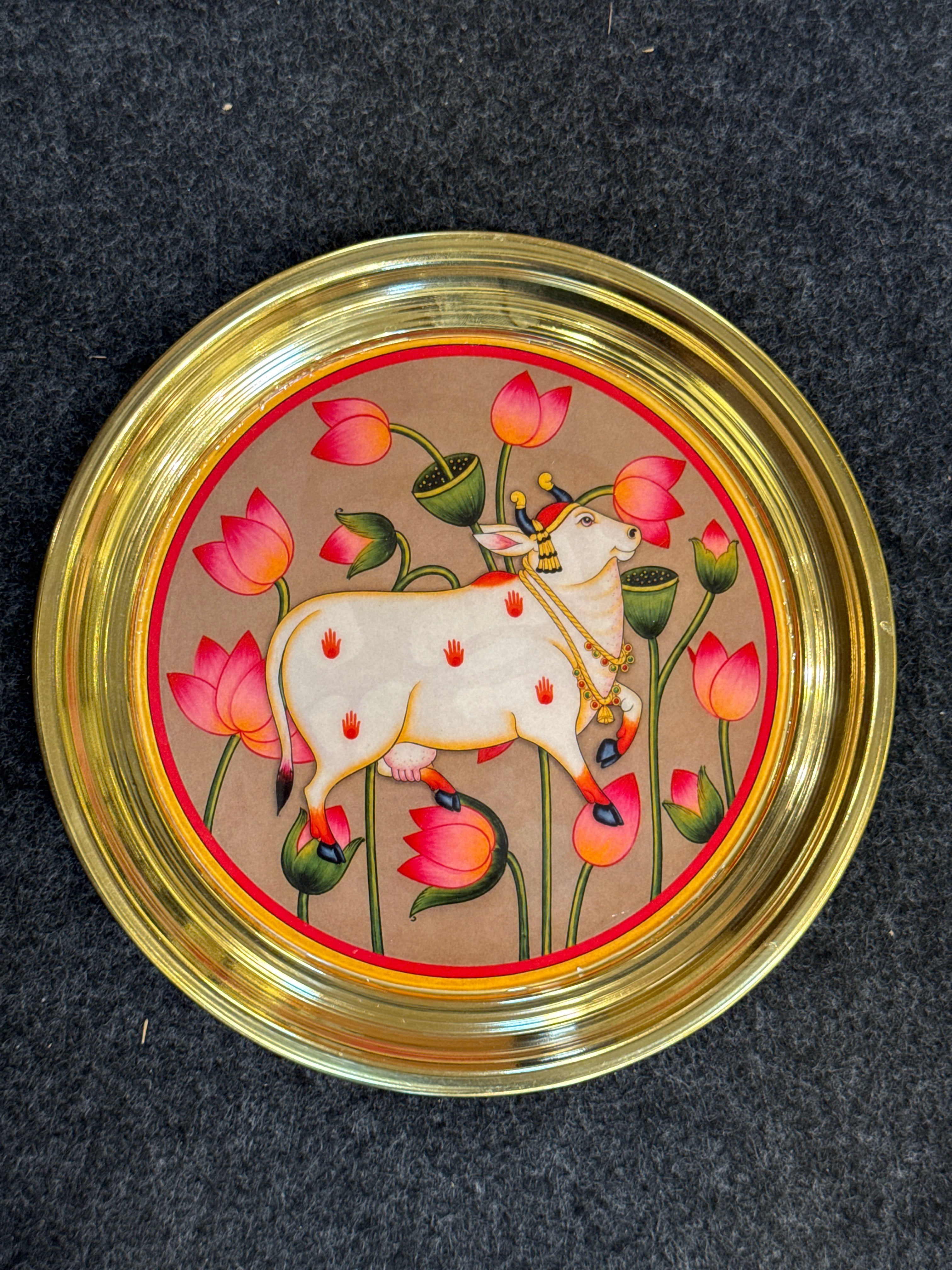 Brass Plate 8 inch - Design H