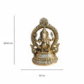 Handmade Brass Ganesha Statue (Antique Yellow, 11″)