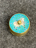 Brass Pichwai Kum Kum Holder - Design I