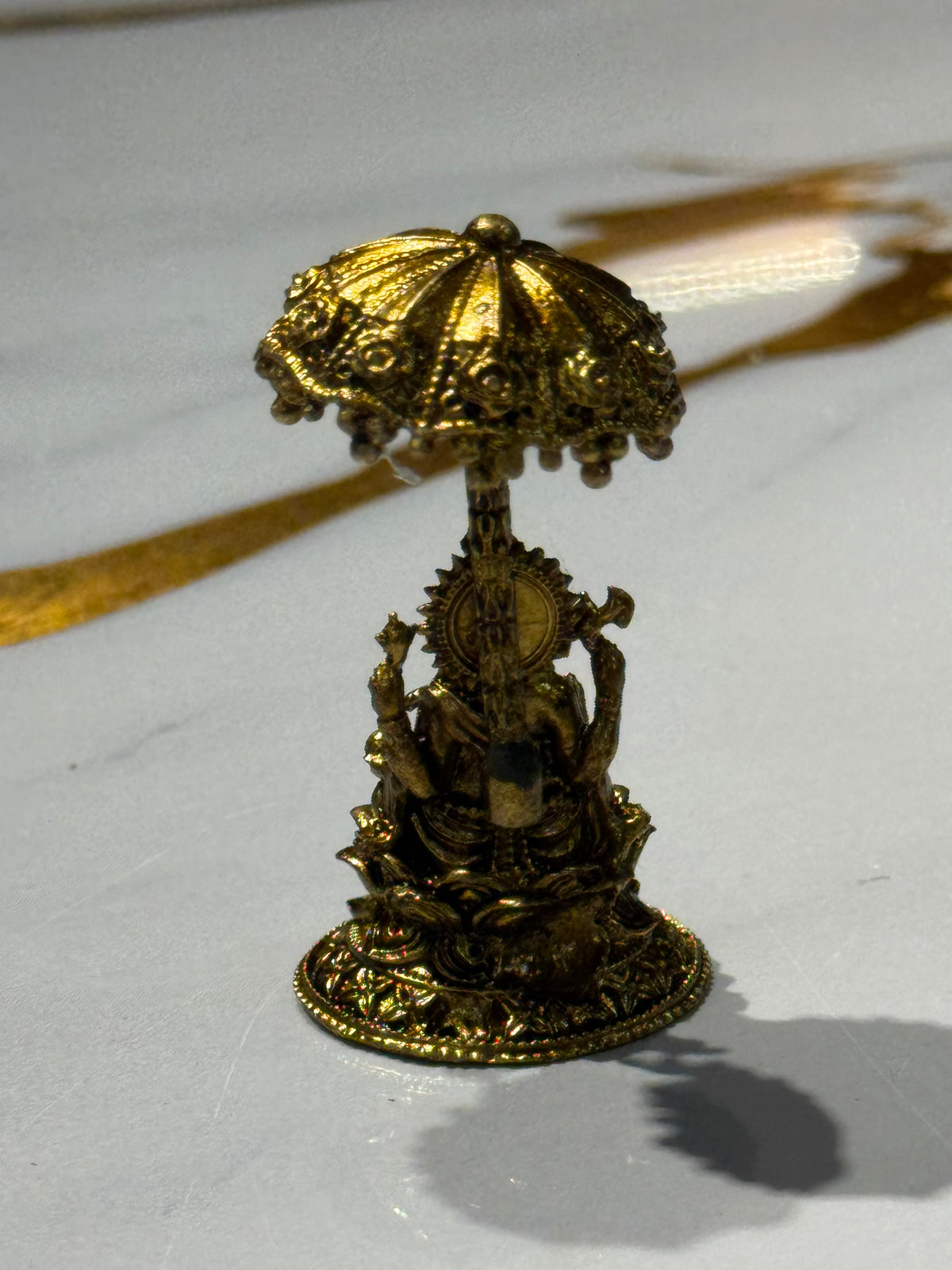 Lakshmi & Ganesh Umbrella Statue Set (Pair)