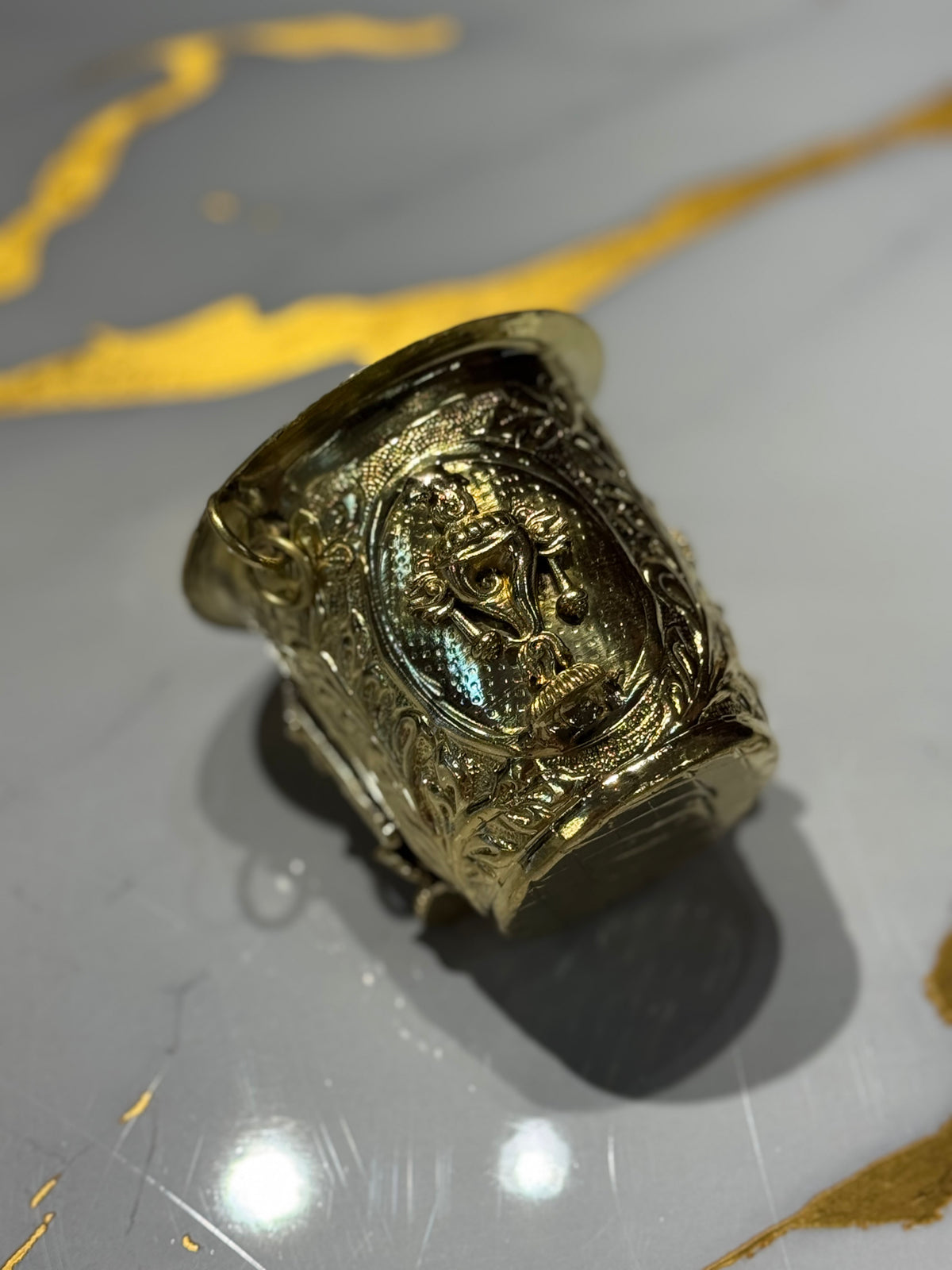 Tirupathi Balaji Icon Brass Tumbler