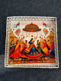 German Silver Square Tray 10 inch - Design C