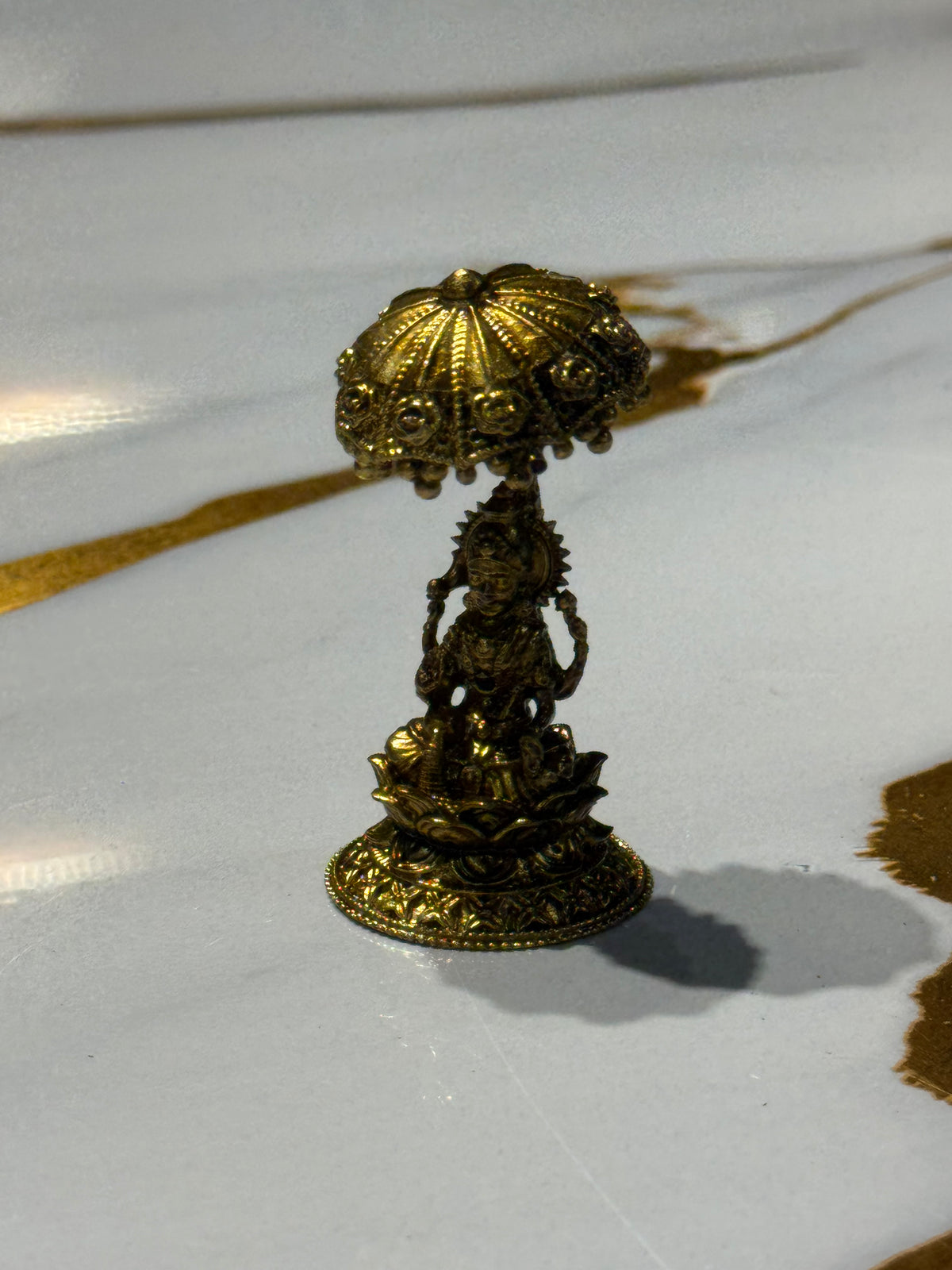 Lakshmi & Ganesh Umbrella Statue Set (Pair)