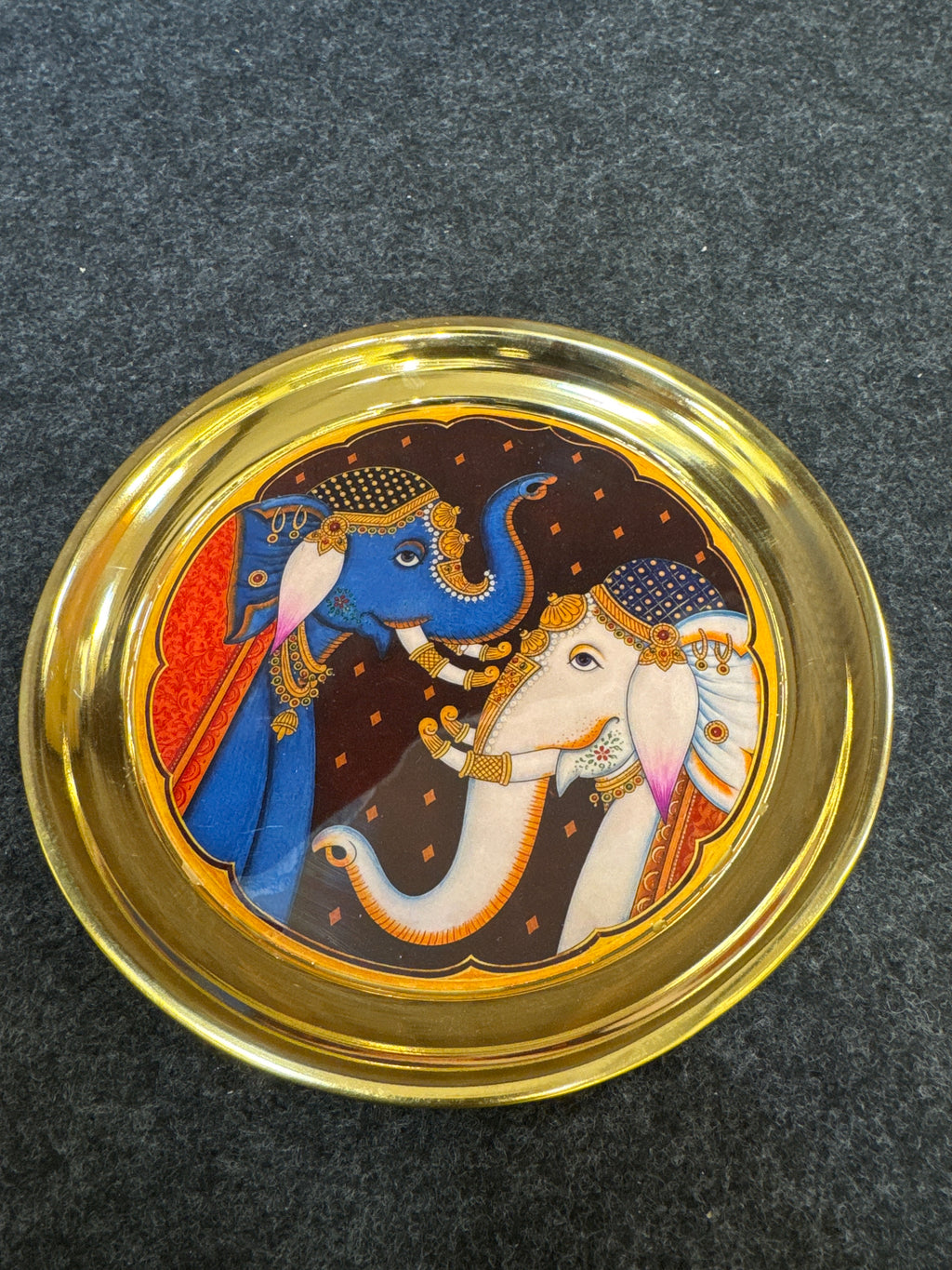 Brass Plate 8 inch - Design F
