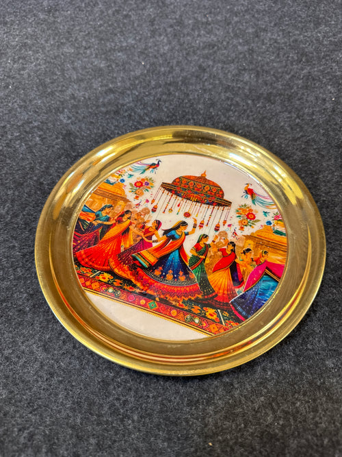 Brass Plate 8 inch - Design C