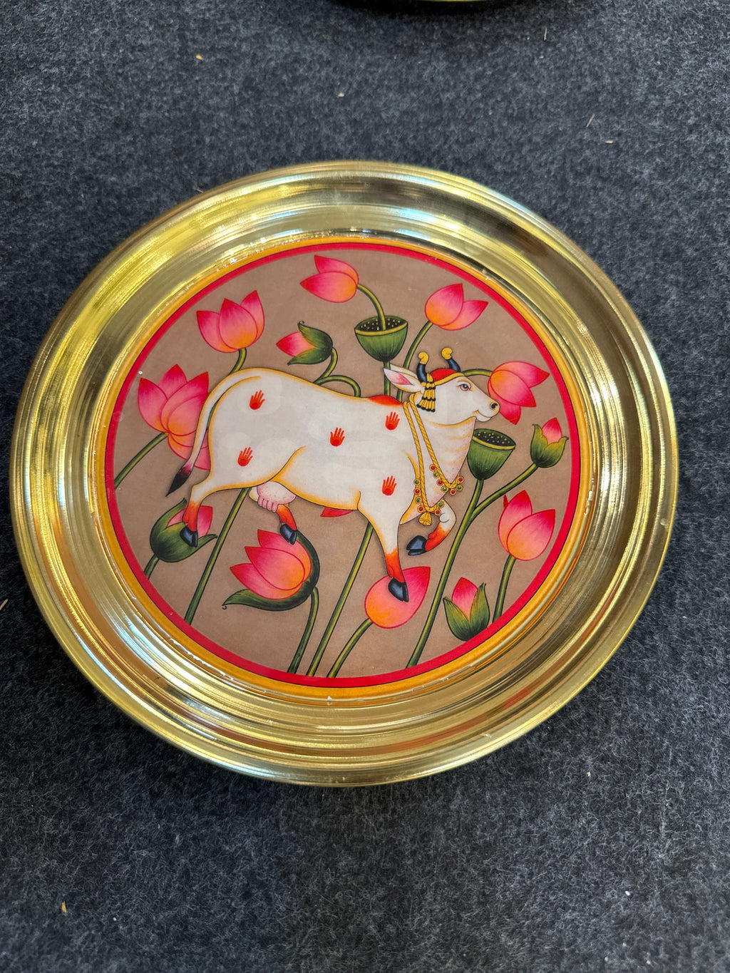 Brass Plate 8 inch - Design H