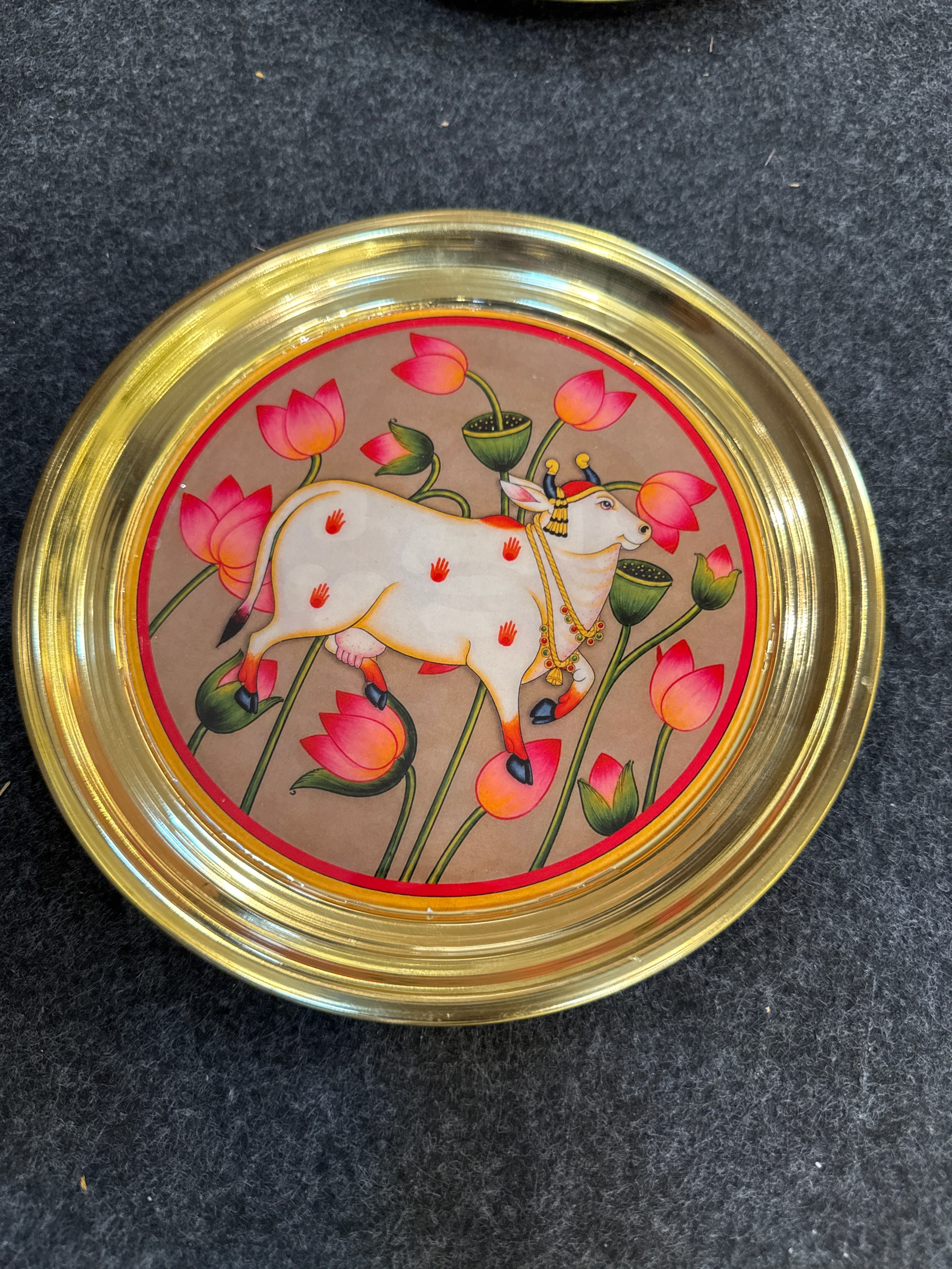 Brass Plate 8 inch - Design H