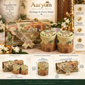 Aaryom Heritage Garden Premium Canister Gift Set – 2 Canisters with Luxury Hamper Box