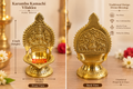 Pure Brass Karumbu Kamachi Vilakku – Size 1