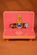 Hand-Painted Wooden Balaji Wall Hanging Pooja Stand (10″)